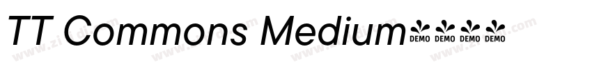 TT Commons Medium字体转换